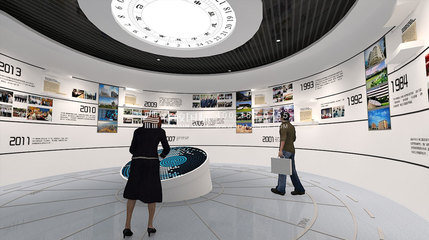 融合智慧與互動(dòng) 教育企業(yè)多媒體展廳的舞臺(tái)式設(shè)計(jì)新思路